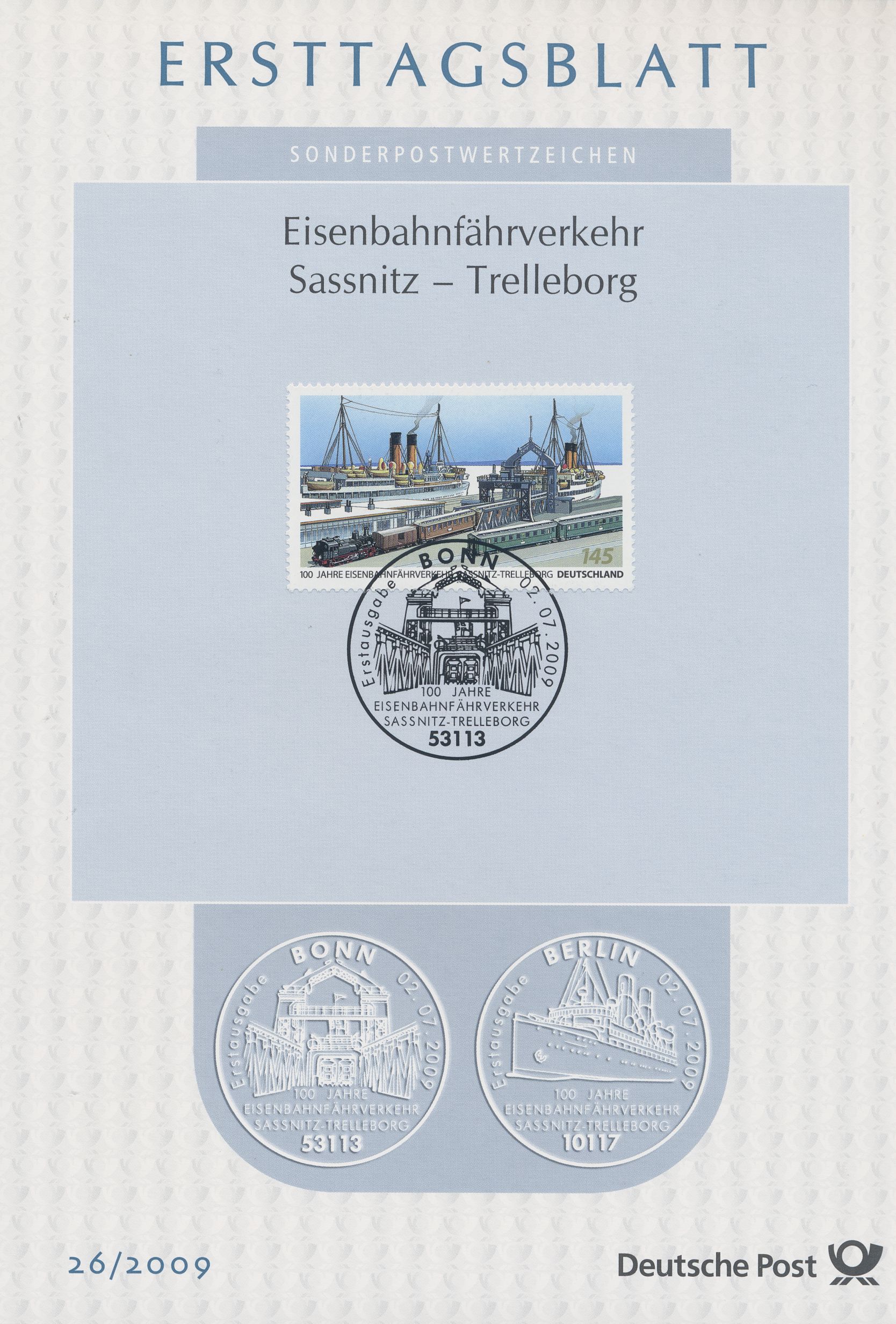 BRD Ersttagsblätter Jahrgang 2009