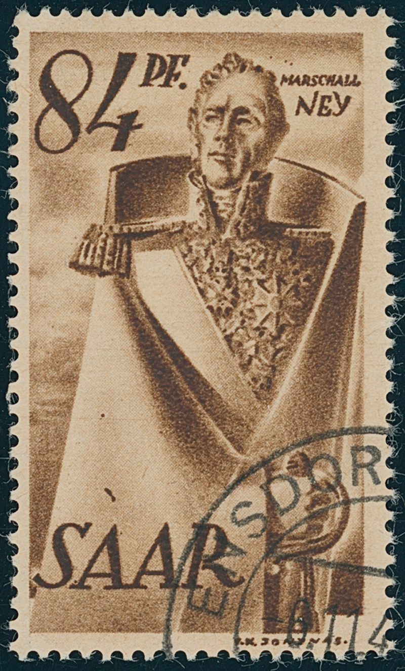 SAARLAND 1947 MiNr. 224 I Plattenfehler