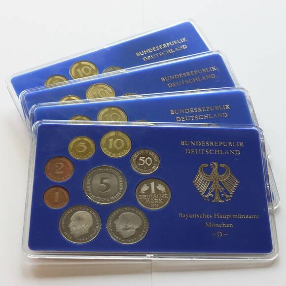 BRD 1978 Kursmünzsätze DFGJ komplett