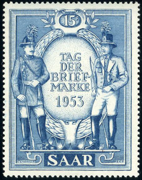 SAARLAND 1953 MiNr. 342