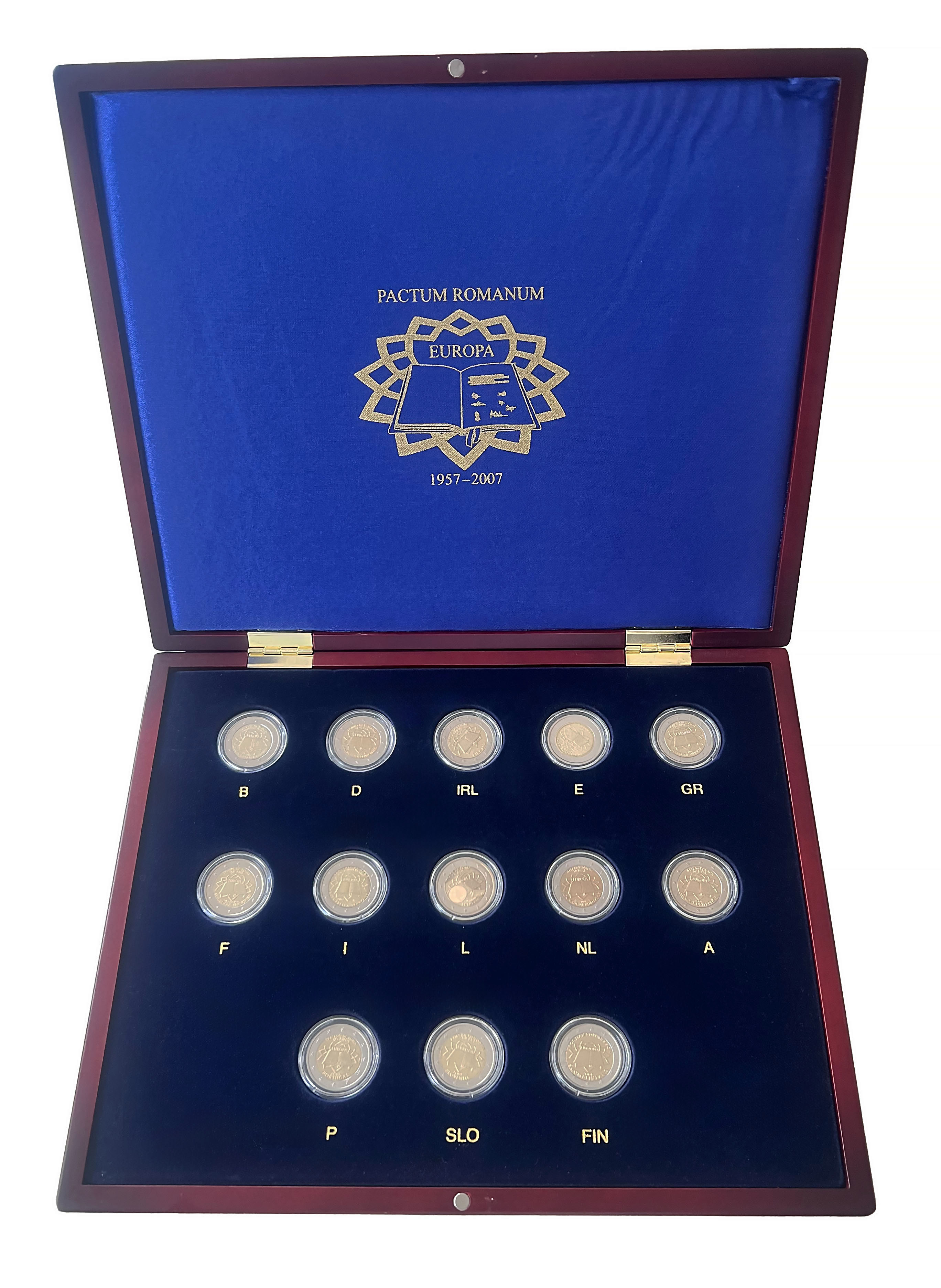 50 JAHRE RÖMISCHE VERTRÄGE 1957-2007 mit 13 x 2 Euro Komplettset