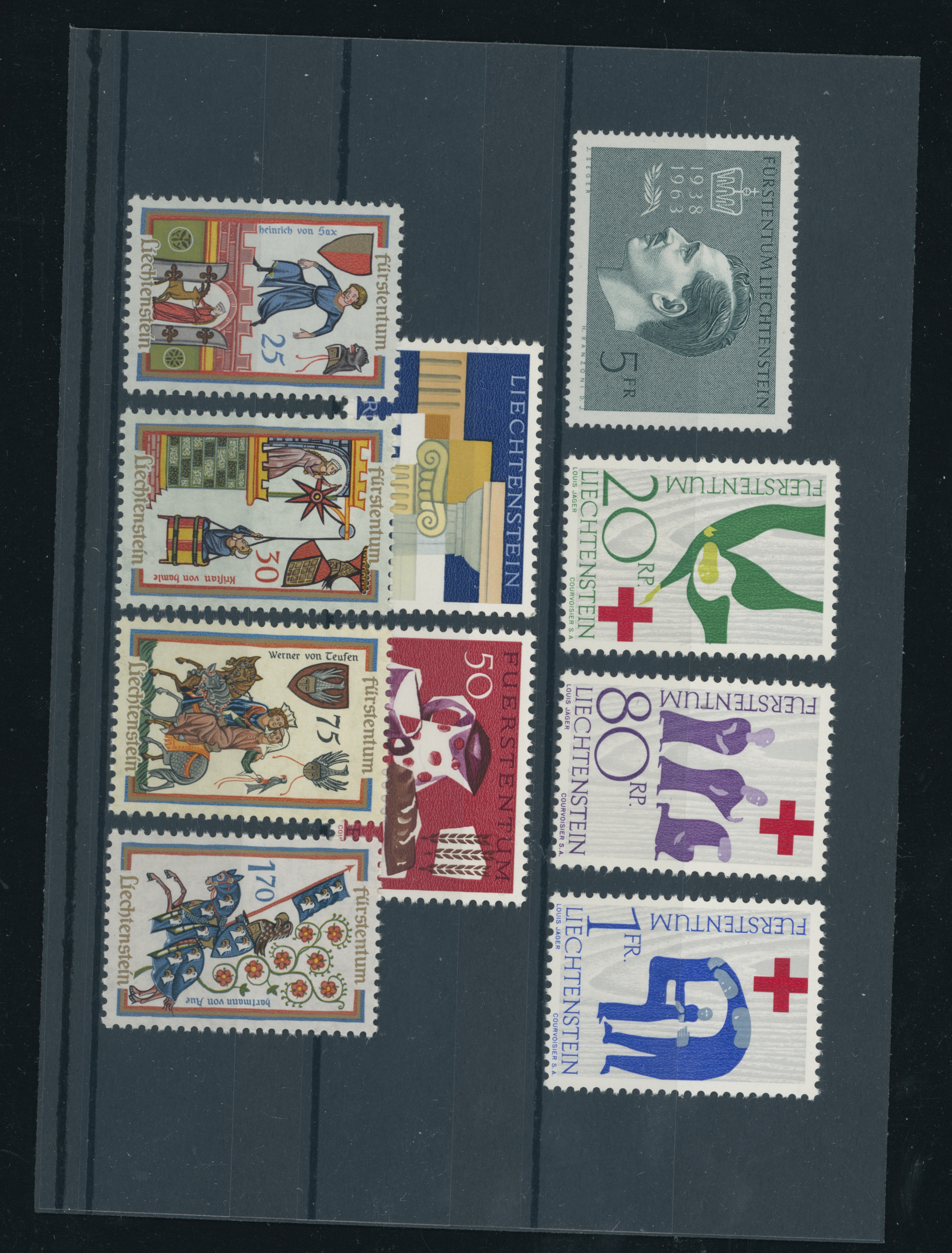 LIECHTENSTEIN Jahrgang 1963 komplett