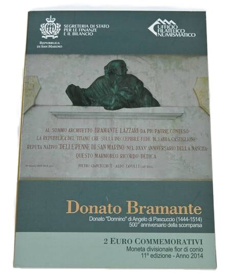 SAN MARINO 2 Euro 2014 Donato Bramante