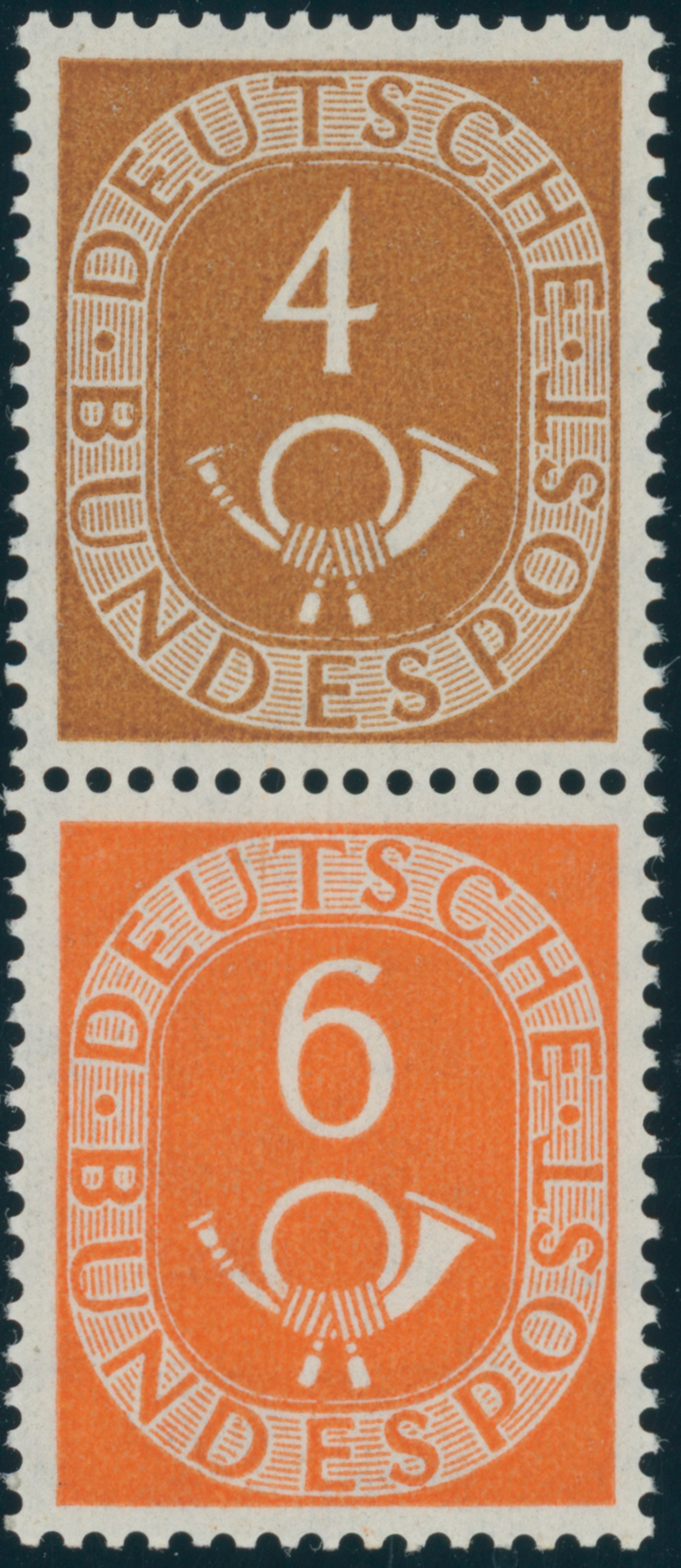 BRD 1951 Zusammendruck S 1