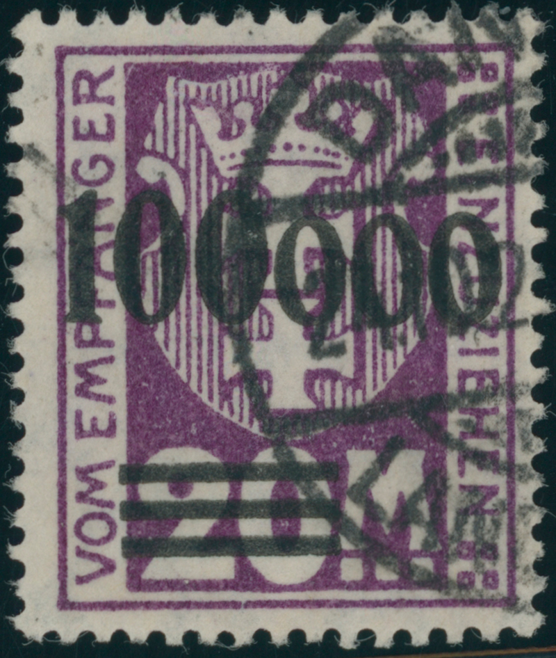 DANZIG PORTO 1923 MiNr. P 29 II