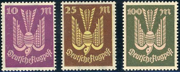 Deutsches Reich 1922 MiNr. 235-237