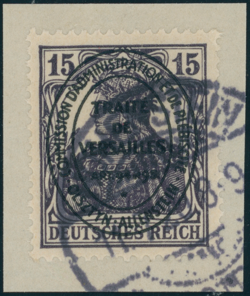 ALLENSTEIN 1920 MiNr. 17 b
