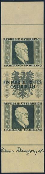 ÖSTERREICH 1946 MiNr. 772-775 B SZ ÖSTERREICH 1946 MiNr. 772-775 B SZ