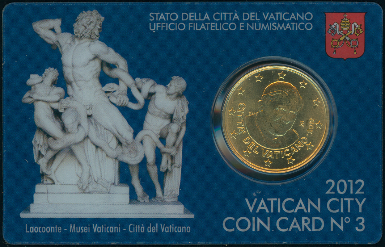 VATIKAN 50 Cent 2012 in Coincard No. 3