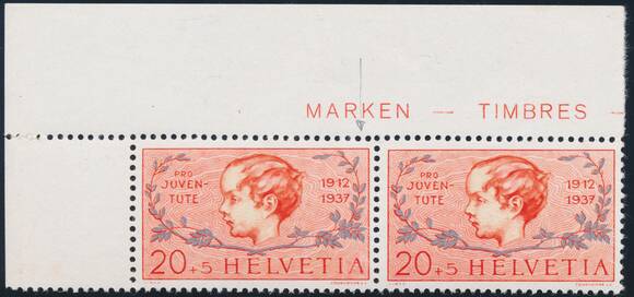 SCHWEIZ 1937 MiNr. 316 III SCHWEIZ 1937 MiNr. 316 III