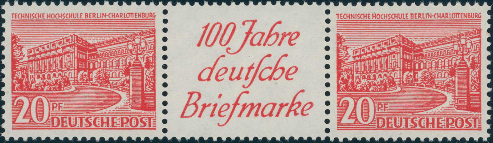 BERLIN 1949 Zusammendruck W 16