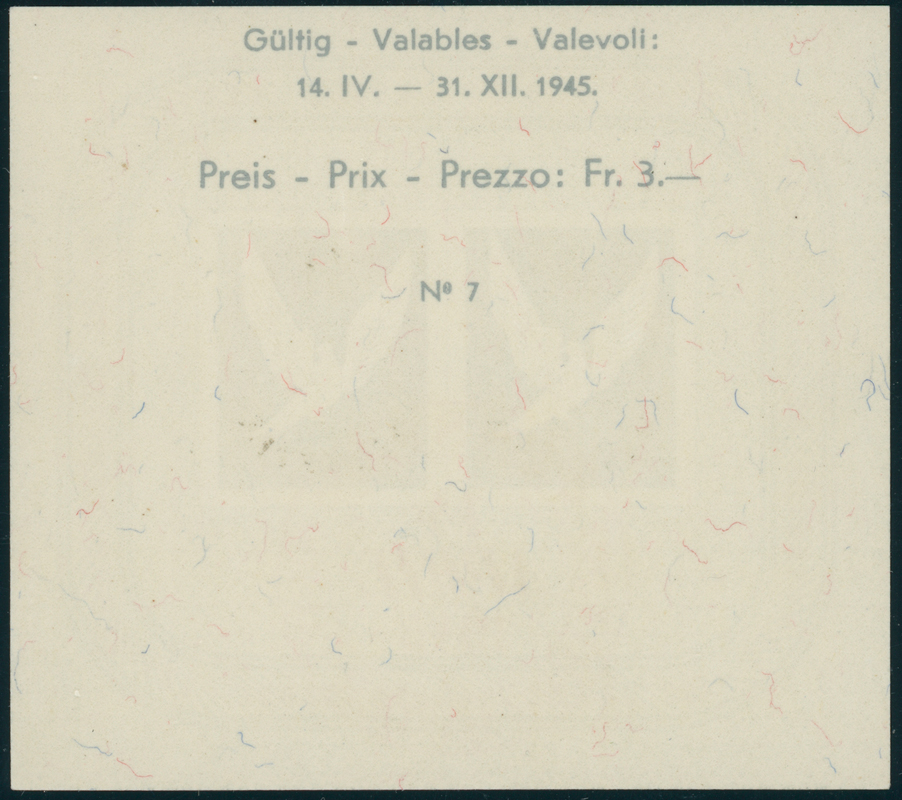 SCHWEIZ 1945 Block 12 mit rotem Ersttagssonderstempel