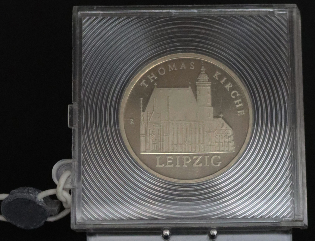 DDR 5 Mark 1984 Thomaskirche Leipzig Jaeger 1598 Polierte Platte