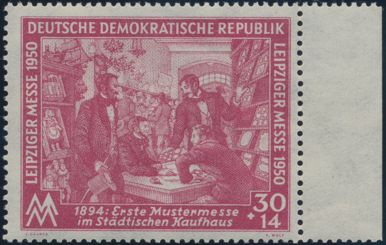 DDR 1950 MiNr. 249 PF I guter Plattenfehler