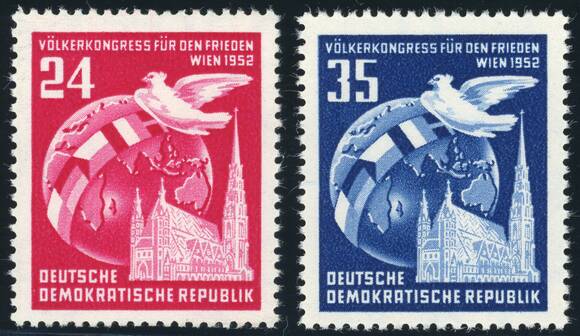 DDR 1952 MiNr. 320-321