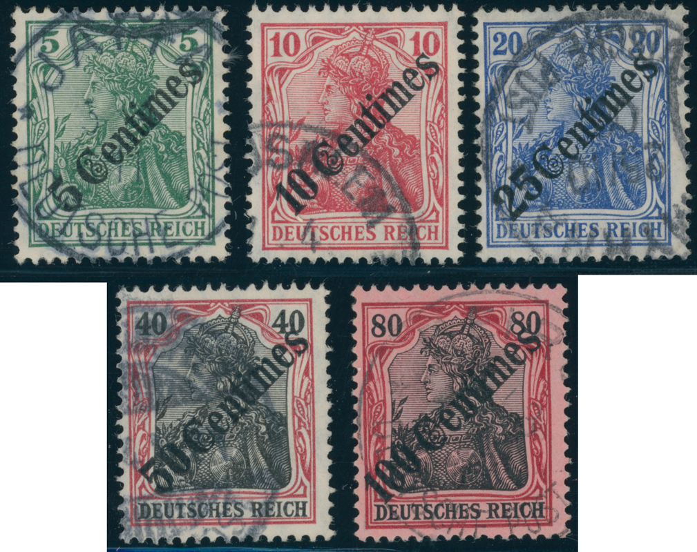 DP TÜRKEI 1908 MiNr. 48-52