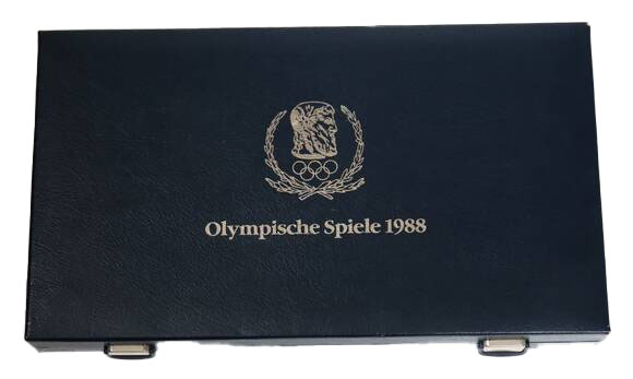 OLYMPISCHE SPIELE 1988 schöne Sammlung mit 25 Silbermünzen