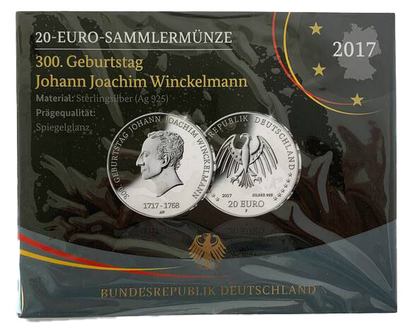 BRD 20 Euro 2017 F Johann Joachim Winckelmann