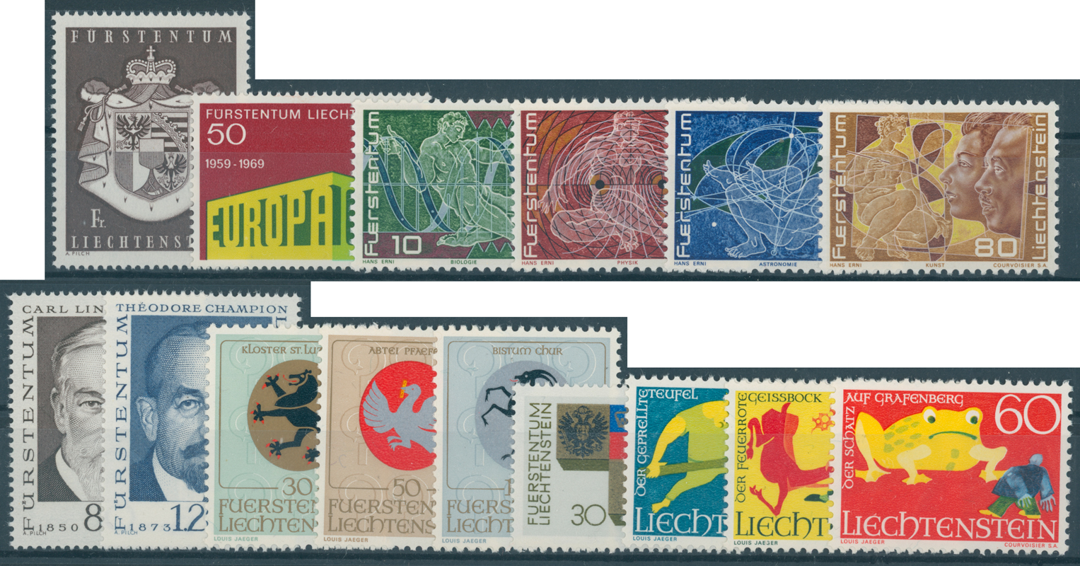 LIECHTENSTEIN Jahrgang 1969 komplett