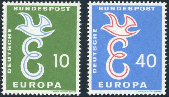 BRD 1958 MiNr. 295-296