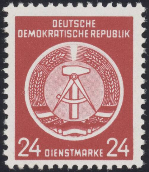 DDR-Dienst MiNr. A 9 x X I
