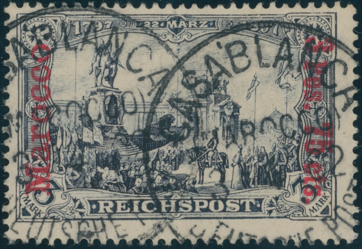 DP MAROKKO 1900 MiNr. 18 I / II
