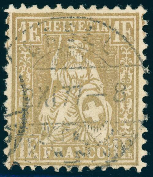 SCHWEIZ 1864 MiNr. 28 c