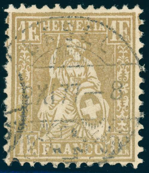 SCHWEIZ 1864 MiNr. 28 c SCHWEIZ 1864 MiNr. 28 c