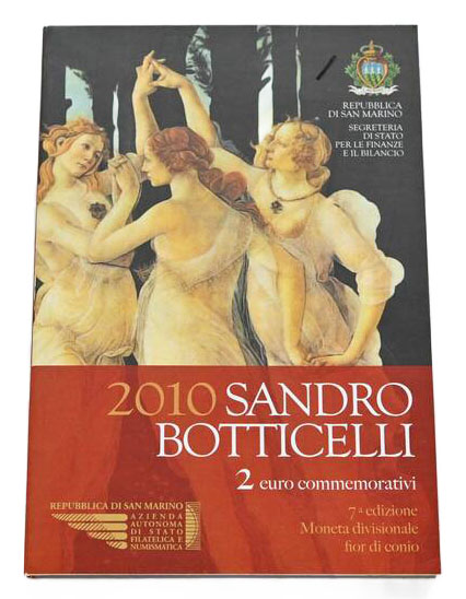 SAN MARINO 2 Euro 2010 Boticelli