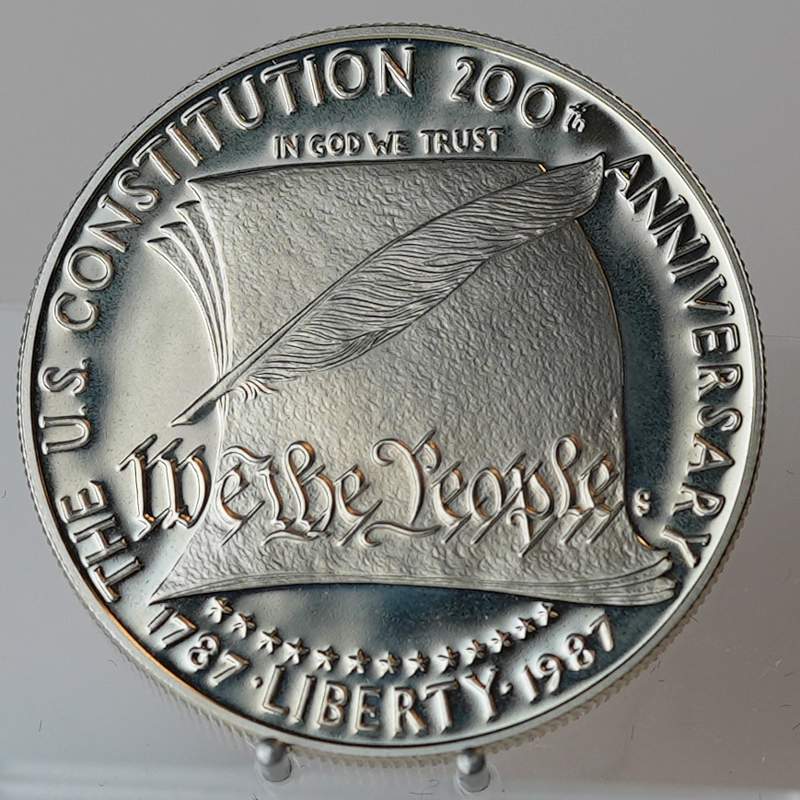 USA 1 Dollar Silber 1987 200 Jahre Verfassung PP