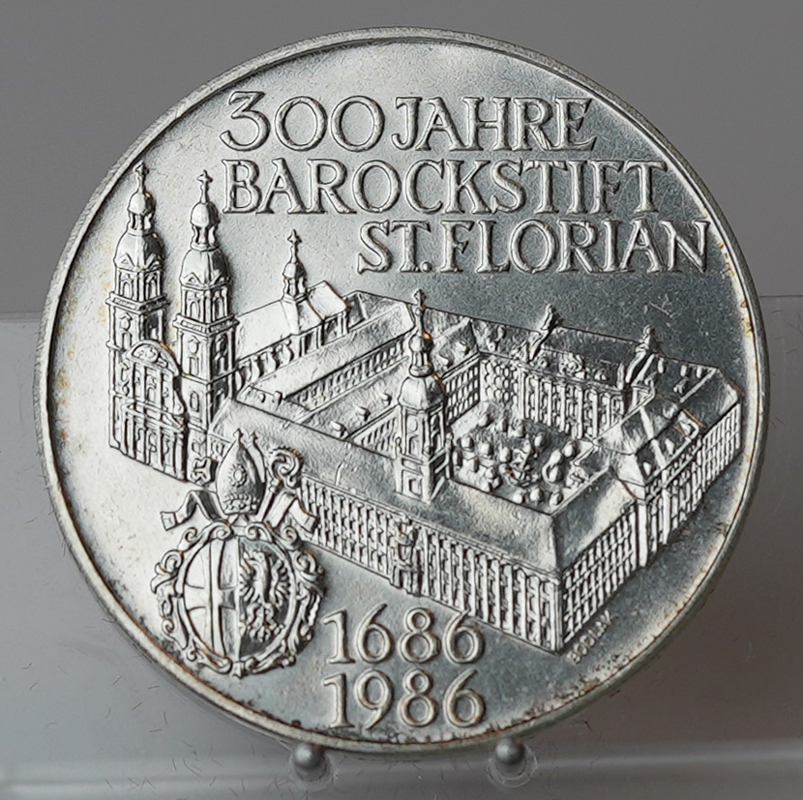 ÖSTERREICH 500 Schilling 1986 300 Jahre Stift St. Florian