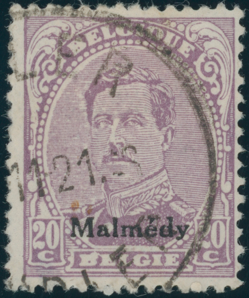 MALMÉDY 1920 MiNr. 6 A I PF seltener Stempel