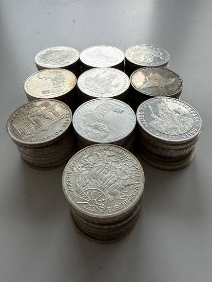 FÜR SILBERANLEGER BRD 10 DM Silber aus 1972 und 1987-1997