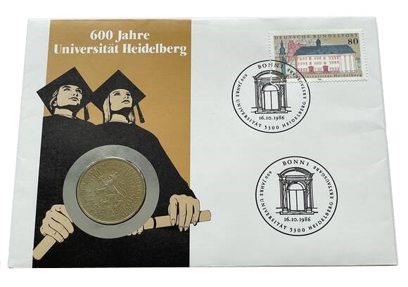 BRD 1986/1986 Numisbrief 600 Jahre Universität Heidelberg
