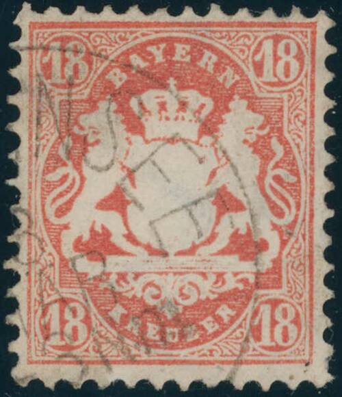 BAYERN 1870 MiNr. 27 X b BAYERN 1870 MiNr. 27 X b