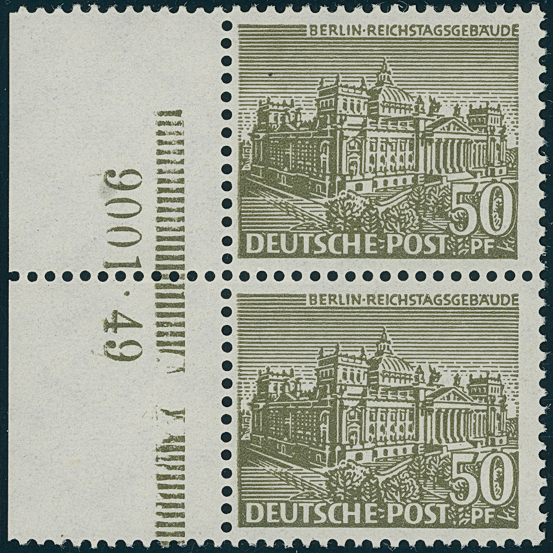 BERLIN 1949 MiNr. 53 HAN "9001.49"