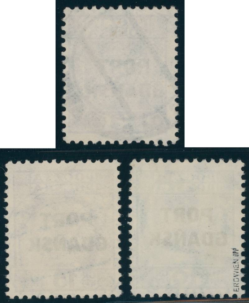 PORT GDANSK 1934 MiNr. 26-28