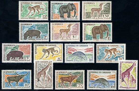 KAMERUN 1962 MiNr. 355-369