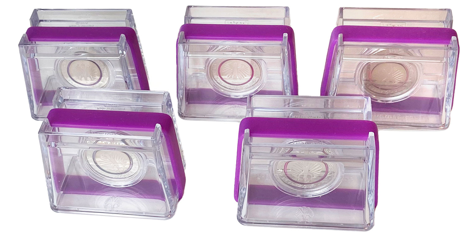 BRD 5 x 5 Euro 2021 Polare Zone PP-Komplettset