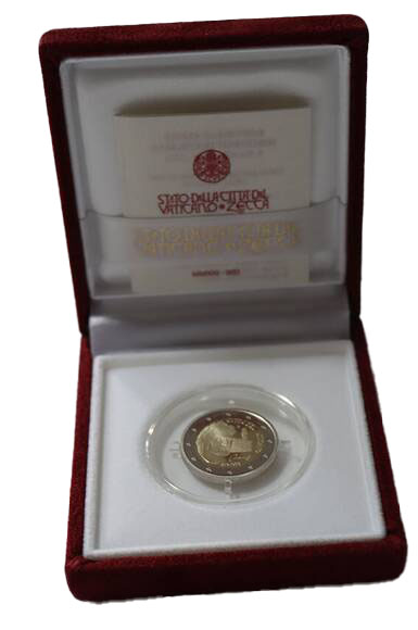 VATIKAN 2 Euro 2021 700. Todestag von Dante Alighieri PP