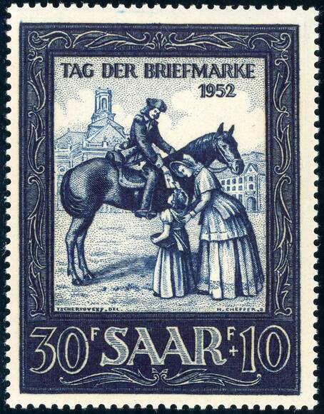 SAARLAND 1952 MiNr. 316