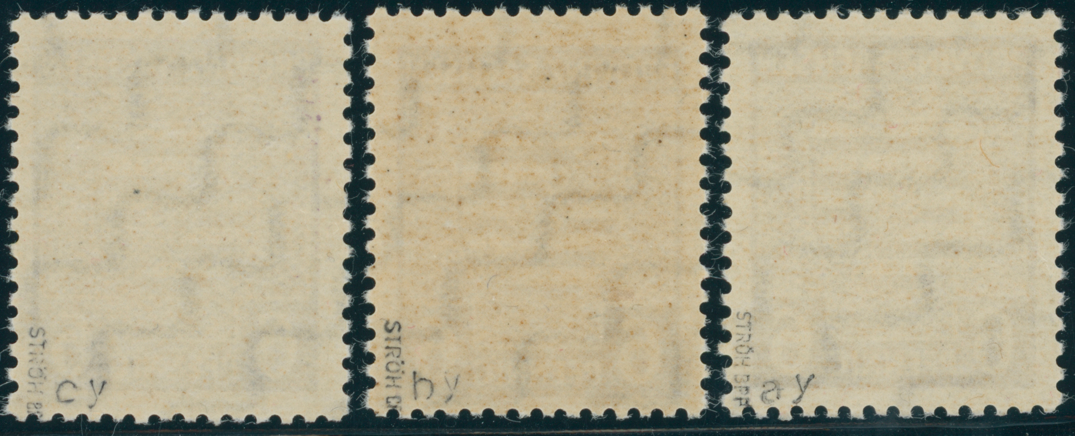 SBZ MiNr. 76 a Y, 76 b Y und 76 c Y