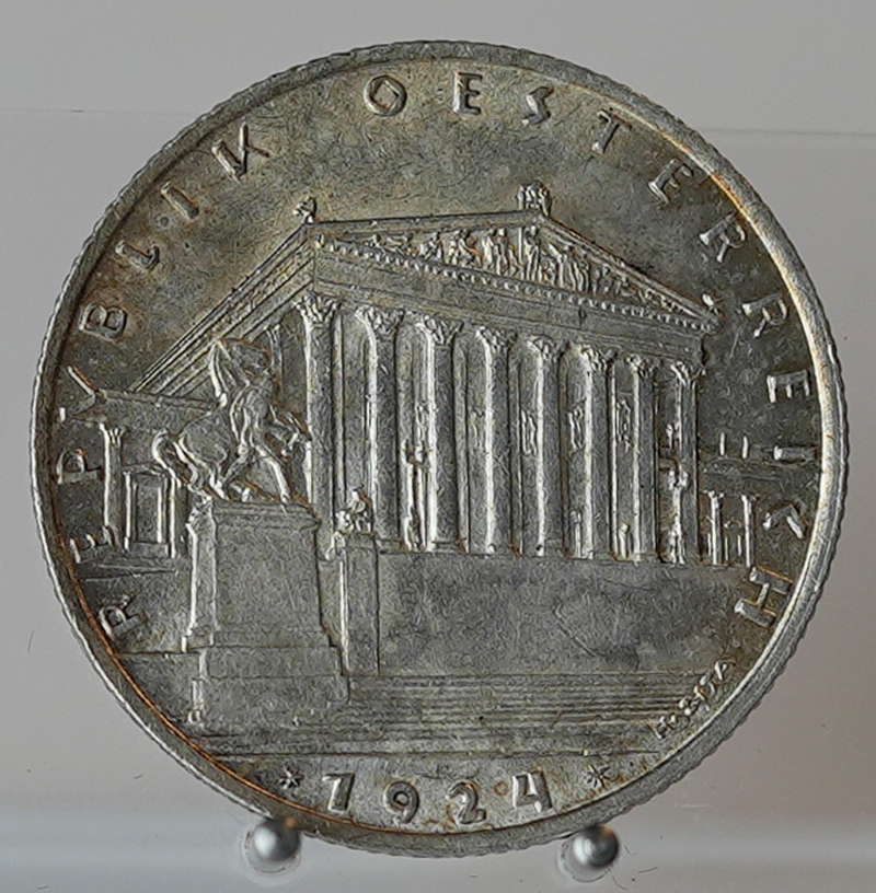 ÖSTERREICH 1 Schilling Silber 1924