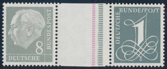 BRD 1960 MiNr. WZ 15 aIV Y II BRD 1960 MiNr. WZ 15 aIV Y II