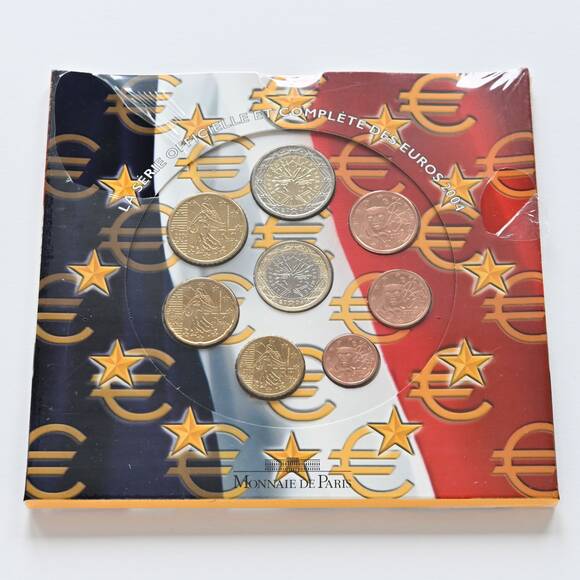 FRANKREICH offizieller Euro-Kursmünzsatz KMS 2004