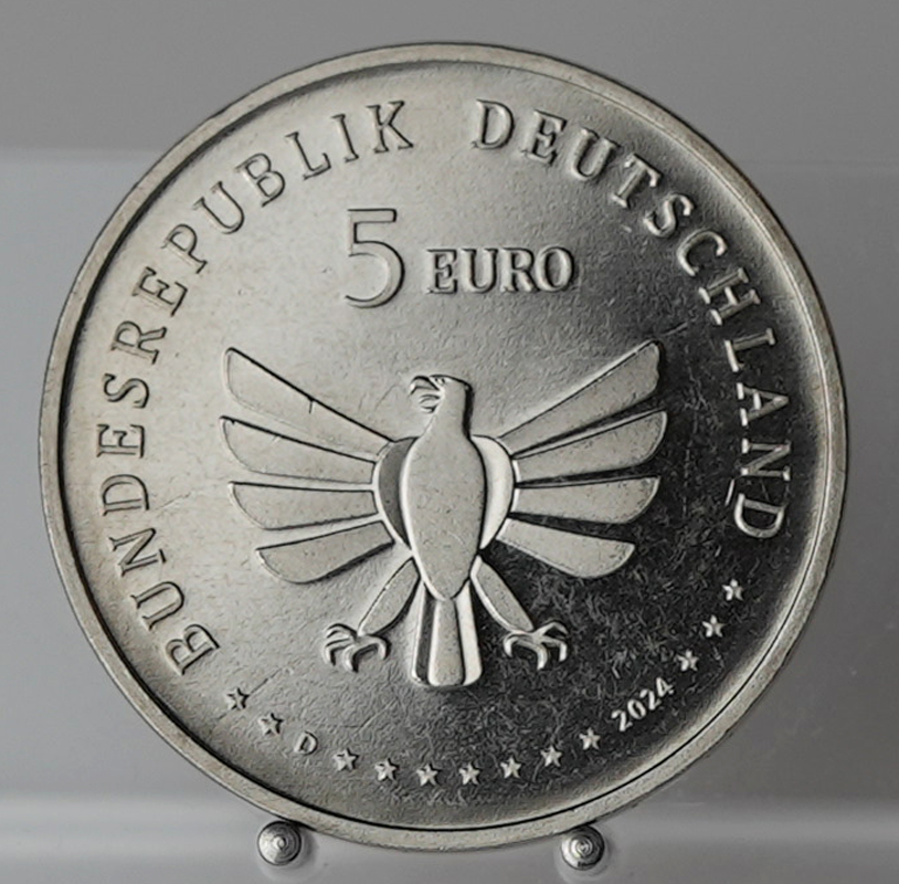 BRD 5 Euro 2024 D Wunderwelt Insekten Hirschkäfer
