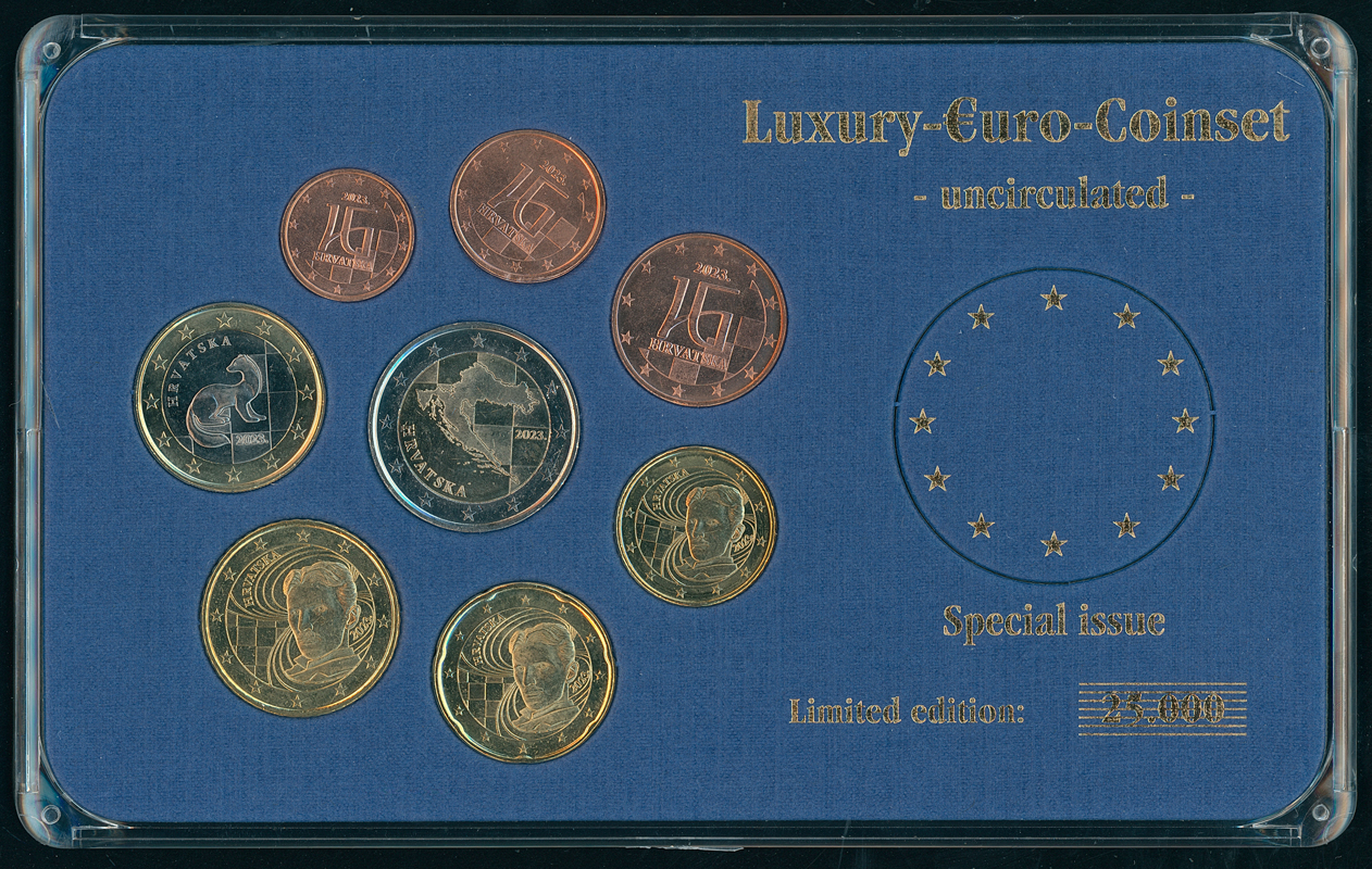 KROATIEN 2023 Luxury-Euro-Coinset
