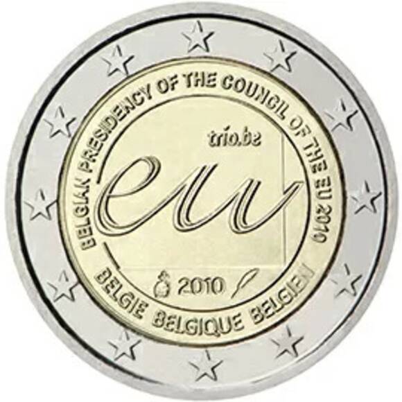 BELGIEN 2 Euro 2010 EU-Ratspräsidentschaft Belgiens BELGIEN 2 Euro 2010 EU-Ratspräsidentschaft Belgiens