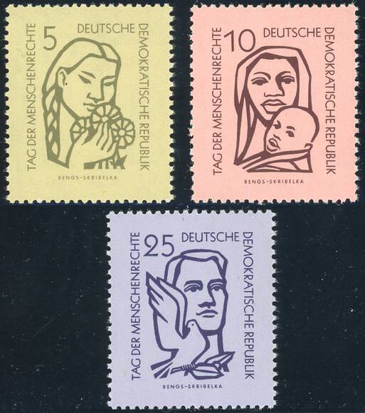 DDR 1956 MiNr. 548-550