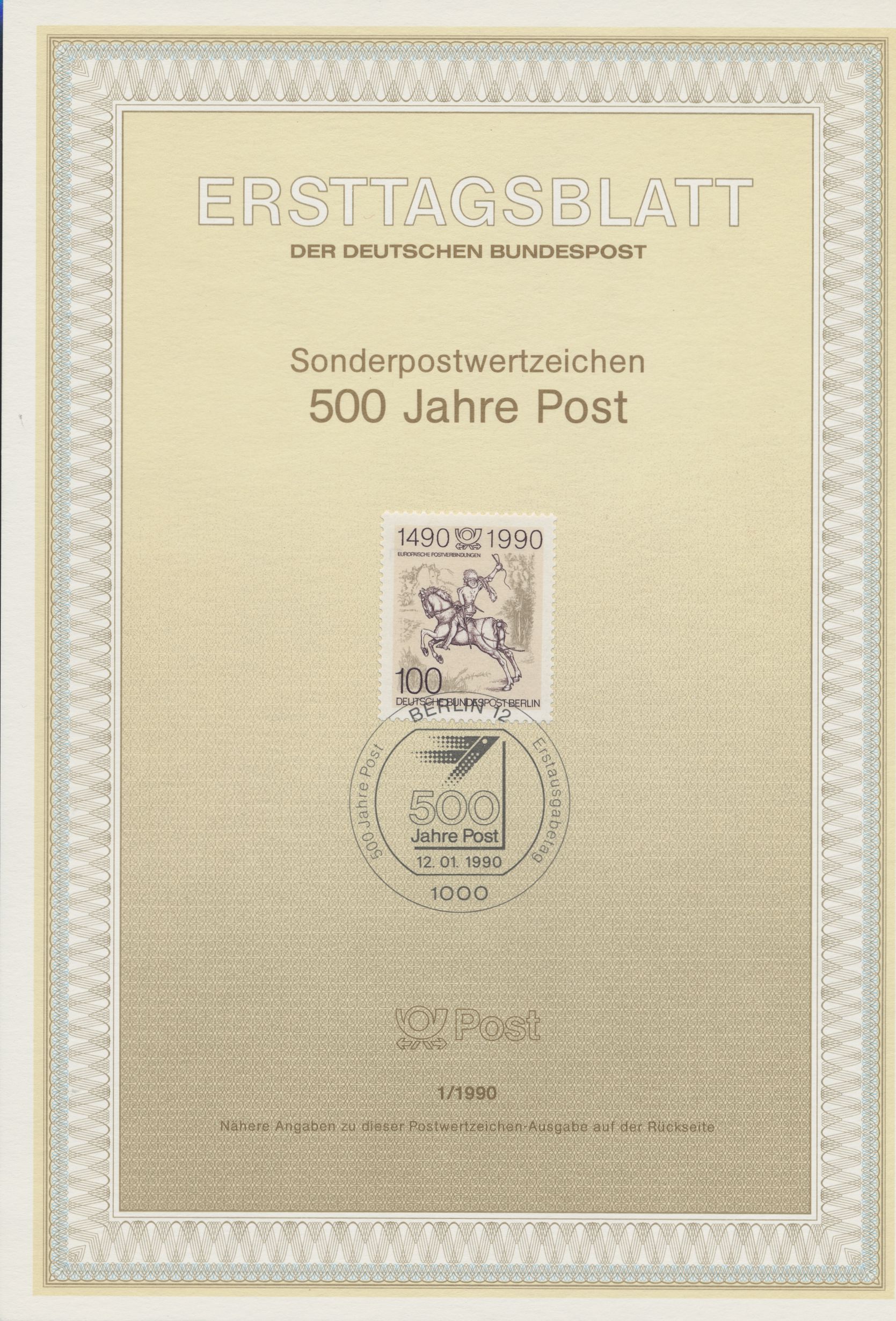 Berlin Ersttagsblätter Jahrgang 1990